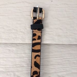 Cute, Skinny Leopard Print Belt